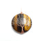 yellow Tiger's eye tree pendant copper wire wrap round