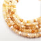 yellow opal faceted irregular rondelle beads