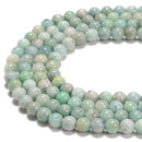 Natural Mixed Green Amazonite Smooth Round Beads Size 6mm 8mm 10mm 15.5'' Str