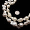 White Coated Fresh Water Pearl Baroque Fireball Beads Approx 16x20mm 15.5" Strand