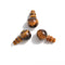 Yellow Tiger's Eye Guru Beads Three Holes T-Beads Size 10mm Sold by One Set