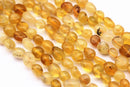 natural yellow opal pebble nugget beads
