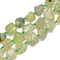 Natural Prehnite Rough Pebble Nugget Beads Size 10-15mm 15.5'' Strand