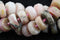 natural pink opal faceted rondelle wheel Discs beads 