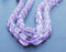 purple quartz smooth triangular shape beads