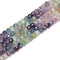 Gradient Natural Fluorite Faceted Cube Beads Size 4-5mm 15.5'' Strand