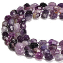 Purple Fluorite Faceted Nugget Beads Size 6x8-8x10mm / 8x10-10x12mm 15.5'' Str