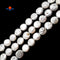 Fresh Water Pearl White Keshi Coin Flat Discs Beads 12-14mm 15.5" Strand
