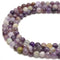 2.0mm Large Hole Multi Color Amethyst Smooth Round Beads 6mm 8mm 10mm 15.5'' Strand