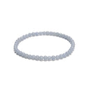 Natural Gemstone Smooth Round Beaded Elastic Bracelet Size 4mm 7.5'' Length