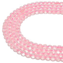 rose quartz faceted flat beads