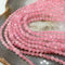 natural rose quartz faceted round beads