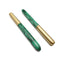 Handmade Natural Malachite Stone Green & Gold Ball Point Writing Pen Sold By PC