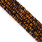 natural yellow Tiger's eye faceted rondelle beads 