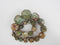 green jasper graduated faceted nugget chunk beads