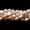 Multi Peach Pink Fresh Water Pearl Pebble Nugget Button Beads 11-12mm 15.5"Strnd