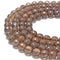 Natural Smoky Quartz Faceted Round Beads 4mm 6mm 8mm 10mm 12mm 15.5" Strand