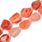 Red Botswana Agate Faceted Nugget Chunk Beads Size 15-20mm 15.5'' Strand