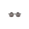 Alloy Silver/Gold Plated Rhinestone Skull Connector Charm 17x19mm Sold Per Pair