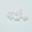 925 Sterling Silver Cylinder Beads Size 3.6x5mm 16pcs per Bag