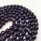natural amethyst faceted round beads