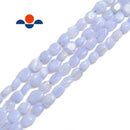 blue lace agate irregular pebble nugget beads