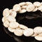 White Turquoise Oval Shape Beads Size 15x20mm 15.5'' Strand