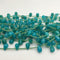 dyed aqua color quartz faceted teardrop beads 