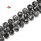 Natural Snowflake Obsidian Faceted Rubik's Cube Beads Size 8-9mm 15.5'' Strand