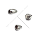 304 Stainless Steel Magnetic Clasp Split Rice Shape 9x17mm 2 Pieces Per Bag