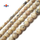 Natural African White Opal Faceted Round Beads 4mm 6mm 8mm 10mm 12mm 15.5" Strand
