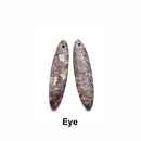 Purple Sea Sediment Jasper Pyrite Inclusions Pendant Earrings Sold Per Pair