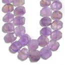 ametrine rectangle slice faceted octagon beads