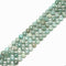 Natural Green Amazonite Faceted Coin Beads Size 10mm 15.5'' Strand