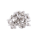 2.1 Hole 304 Stainless Steel Cord Crimps Size 4x8mm 75 Pieces per Bag