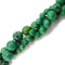 green turquoise faceted round beads