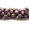 Purple & Copper Impression Jasper Smooth Round Beads 4mm 6mm 8mm 10mm 15.5" Strand