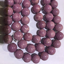 phosphosiderite smooth round beads