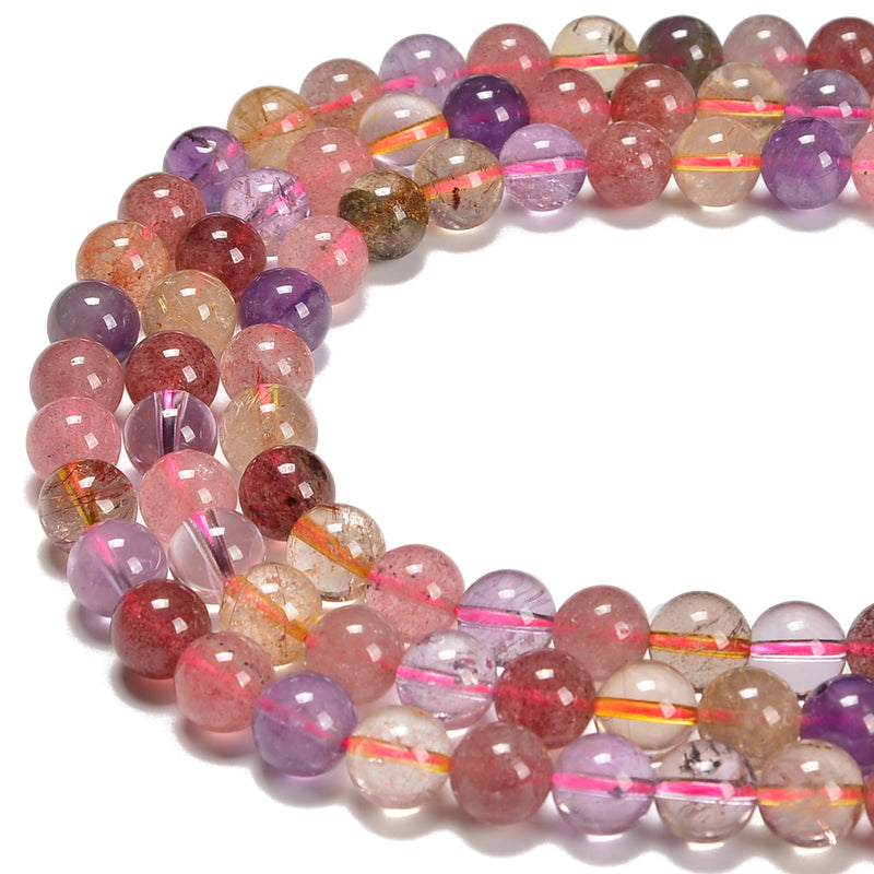 High quality Chakra Smooth Round Beads Size 6mm 8mm 10mm 15.5'' Strand
