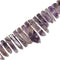 Natural Chevron Amethyst Graduated Slab Stick Point Beads Size 25-45mm 15.5''Str