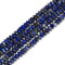 Natural Lapis Faceted Rondelle Beads Size 3x6mm 5x8mm 15.5'' Strand