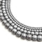 silver hematite matte round beads