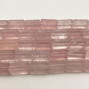 rose quartz citrine amethyst clear quartz triangle beads