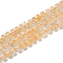 Natural Citrine Rondelle Wheel Disc Beads Size 5x10mm 6x11mm 7x12mm 15.5''Strand