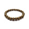 Gold Color Copper Bracelet Smooth Round Size 8mm 7.5"