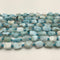 natural larimar smooth irregular tube shape beads