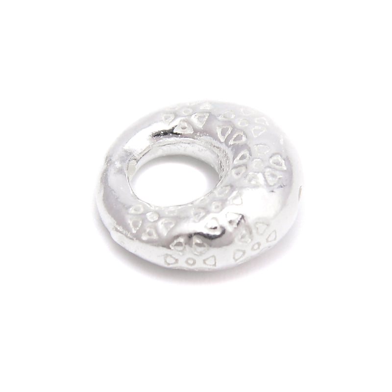 925 Sterling Silver Arc-Shaped Charm Size 10mm Sold 3Pcs Per Bag