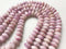 natural kunzite smooth rondelle beads 