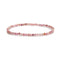 02-Natural Gemstone Faceted Round Beaded Elastic Bracelet 2mm 3mm 4mm 7.5'' Long