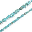 Blue Turquoise Nugget Chunk Beads Size 5-8mm 10-12mm 15.5'' Strand
